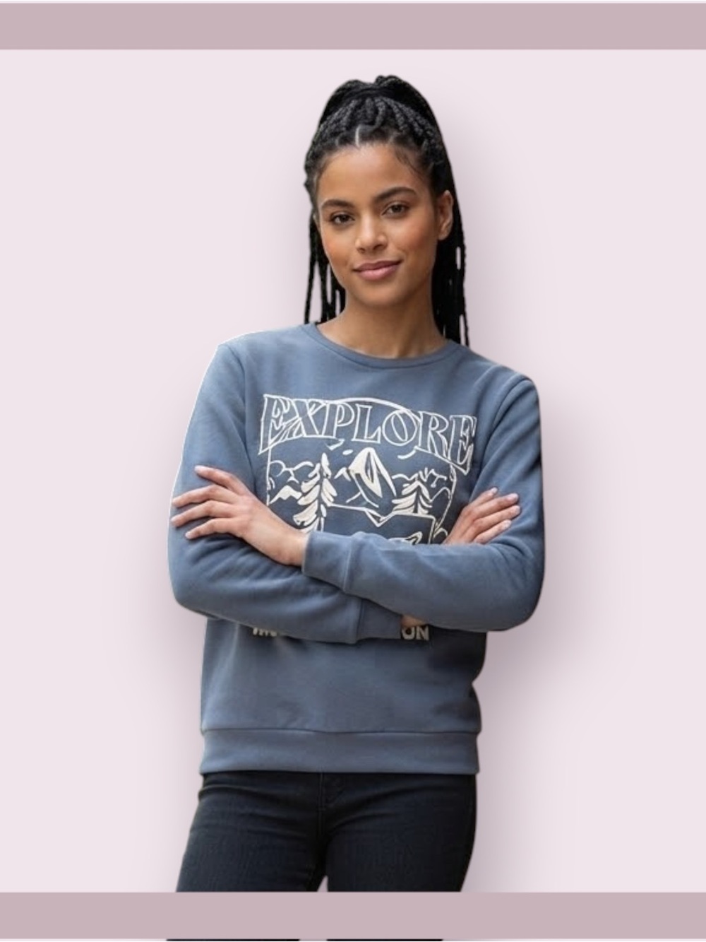 MTV "Explore" Graphic Crewneck Sweatshirt